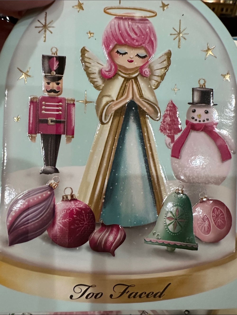 Too Faced Pink & Mint Holiday Decorative eyeshadow, and blush, duo, new - Picture 7 of 11